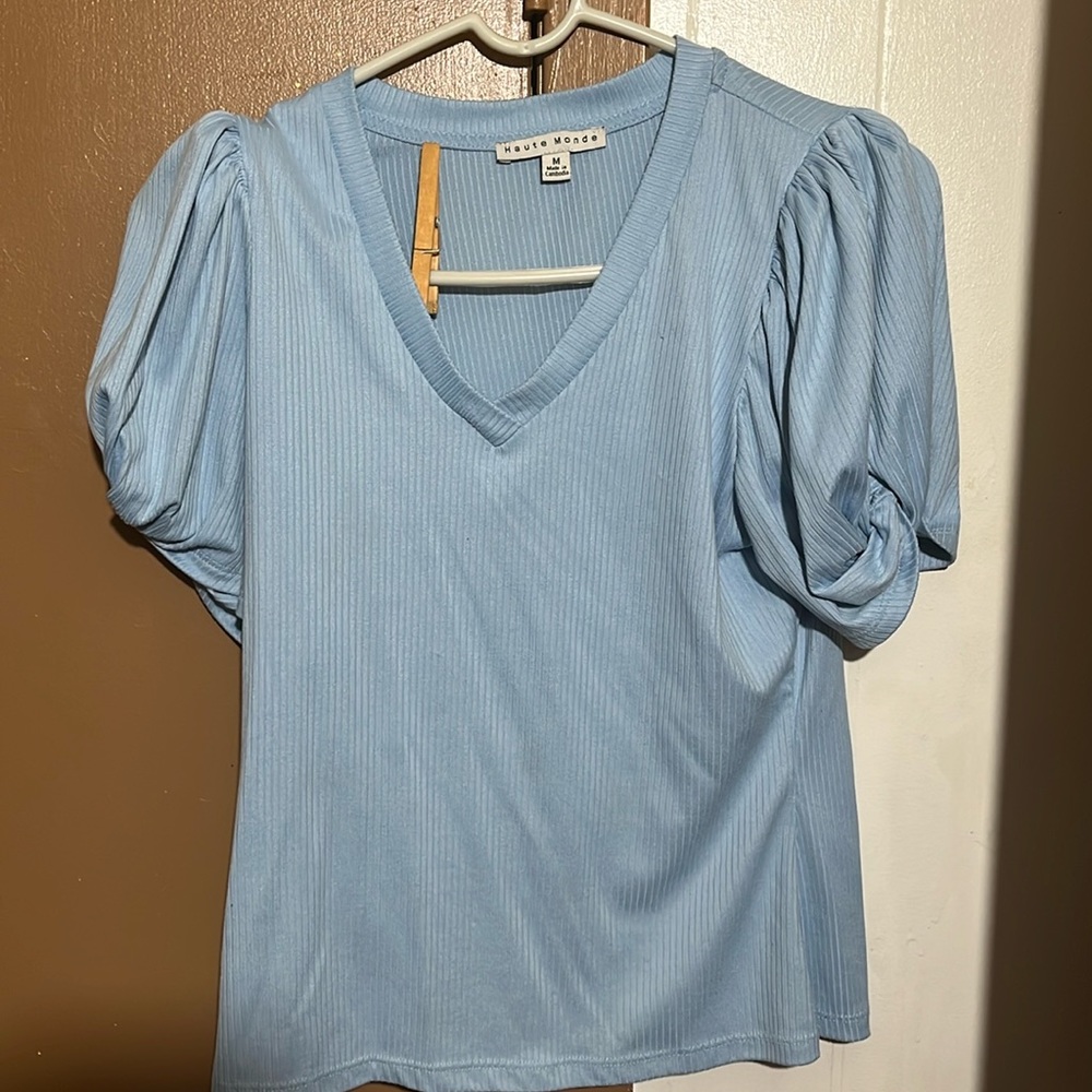 Sexy blue summer top